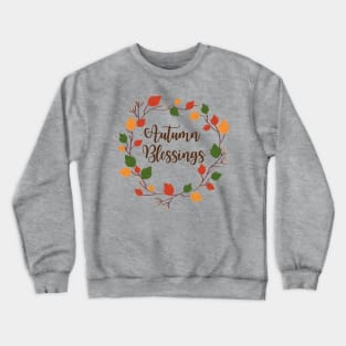 Autumn Blessings Fall Design Crewneck Sweatshirt